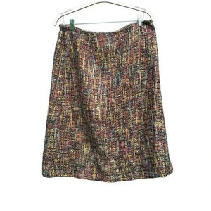 NEW Cato Women’s Plus Size 18/20W Multicolor Woven Tweed Mini Skirt